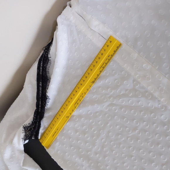 Loft Peasant Blouse Sheer Black Lace Bell Sleeve - Picture 11 of 15